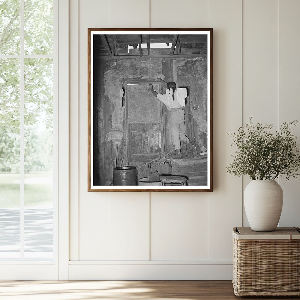 1939 Vintage Photo of Migrant Laborer Home in Oklahoma - Available at KNOWOL