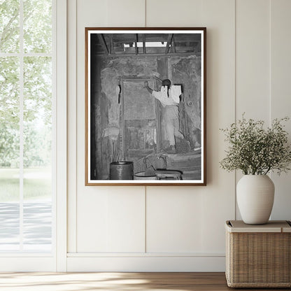 1939 Vintage Photo of Migrant Laborer Home in Oklahoma - Available at KNOWOL