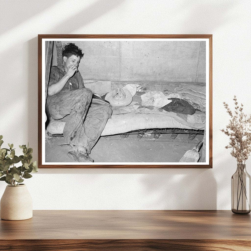 1939 Vintage Photo of Migrant Worker Son in Texas - Available at KNOWOL