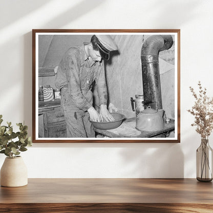 1939 Vintage Photo of Migrant Worker Son in Texas Tent Camp - Available at KNOWOL