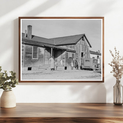 1939 Vintage Photo of Migrant Workers Housing in California - Available at KNOWOL