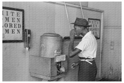 1939 Vintage Photo of Segregated Water Cooler in Oklahoma City - Available at KNOWOL