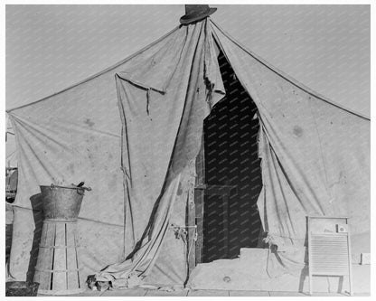 1939 Vintage Photo of Tents for Pea Pickers in California - Available at KNOWOL