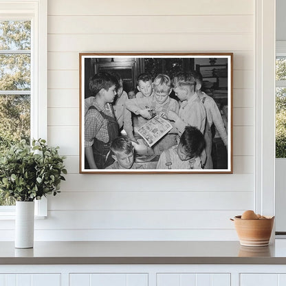 1939 Vintage Photo of Texas Students Making Comic Strip Books - Available at KNOWOL
