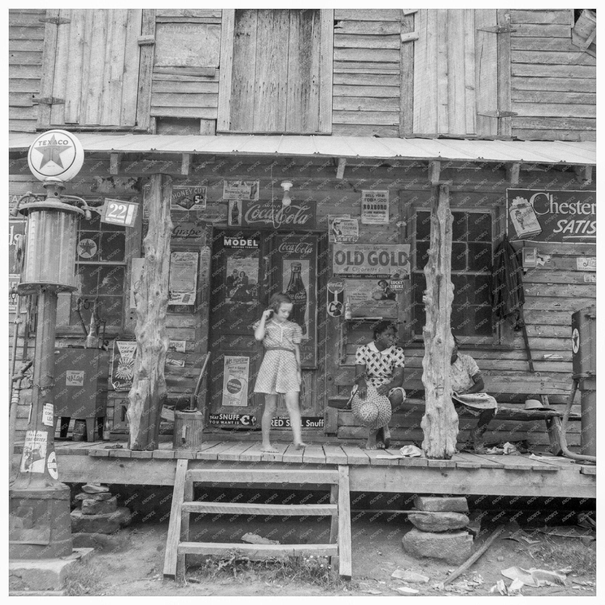 1939 Vintage Photo of Tobacco Sharecroppers Daughter in NC - Available at KNOWOL