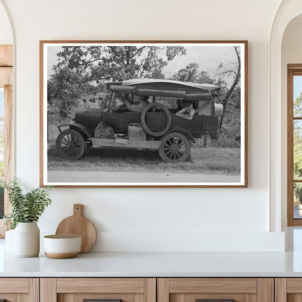 1939 Vintage Photo of White Migrant Family in Oklahoma - Available at KNOWOL