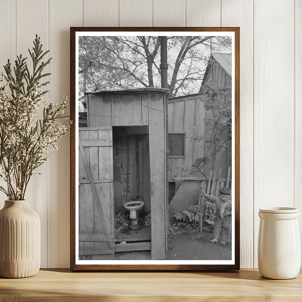 1939 Vintage Photograph of Privy and Water Supply in Texas - Available at KNOWOL