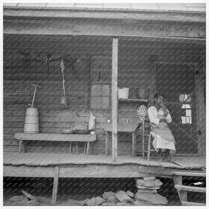 1939 Vintage Porch Scene in Person County North Carolina - Available at KNOWOL