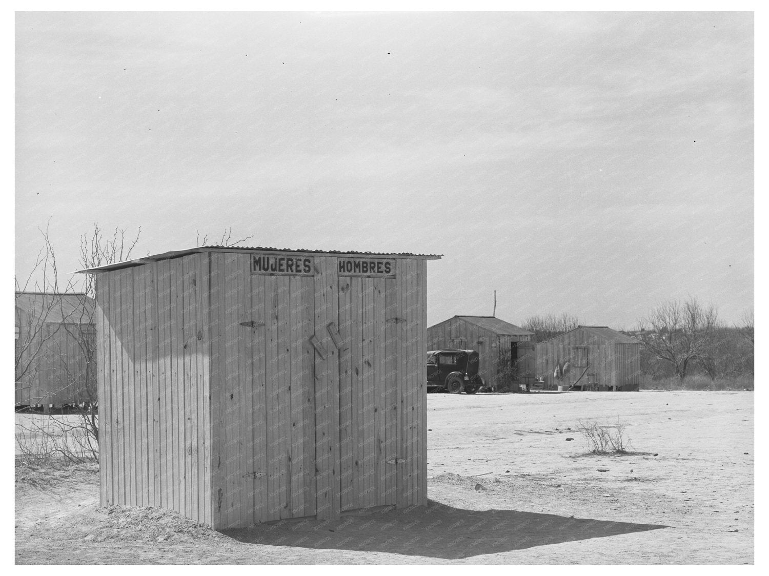 1939 Vintage Privy for Men and Women in Crystal City Texas - Available at KNOWOL