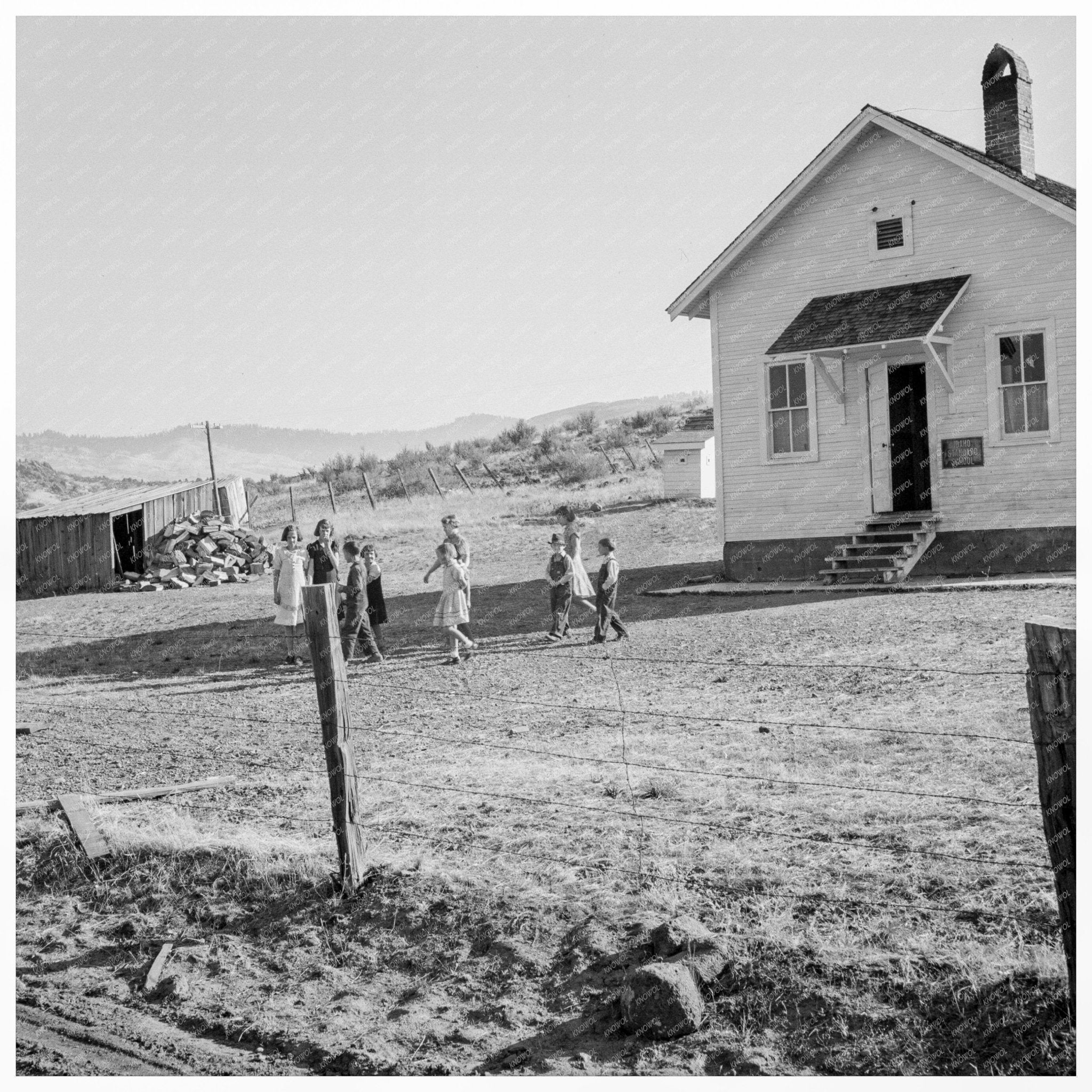 1939 Vintage School Photo Gem County Idaho Education - Available at KNOWOL