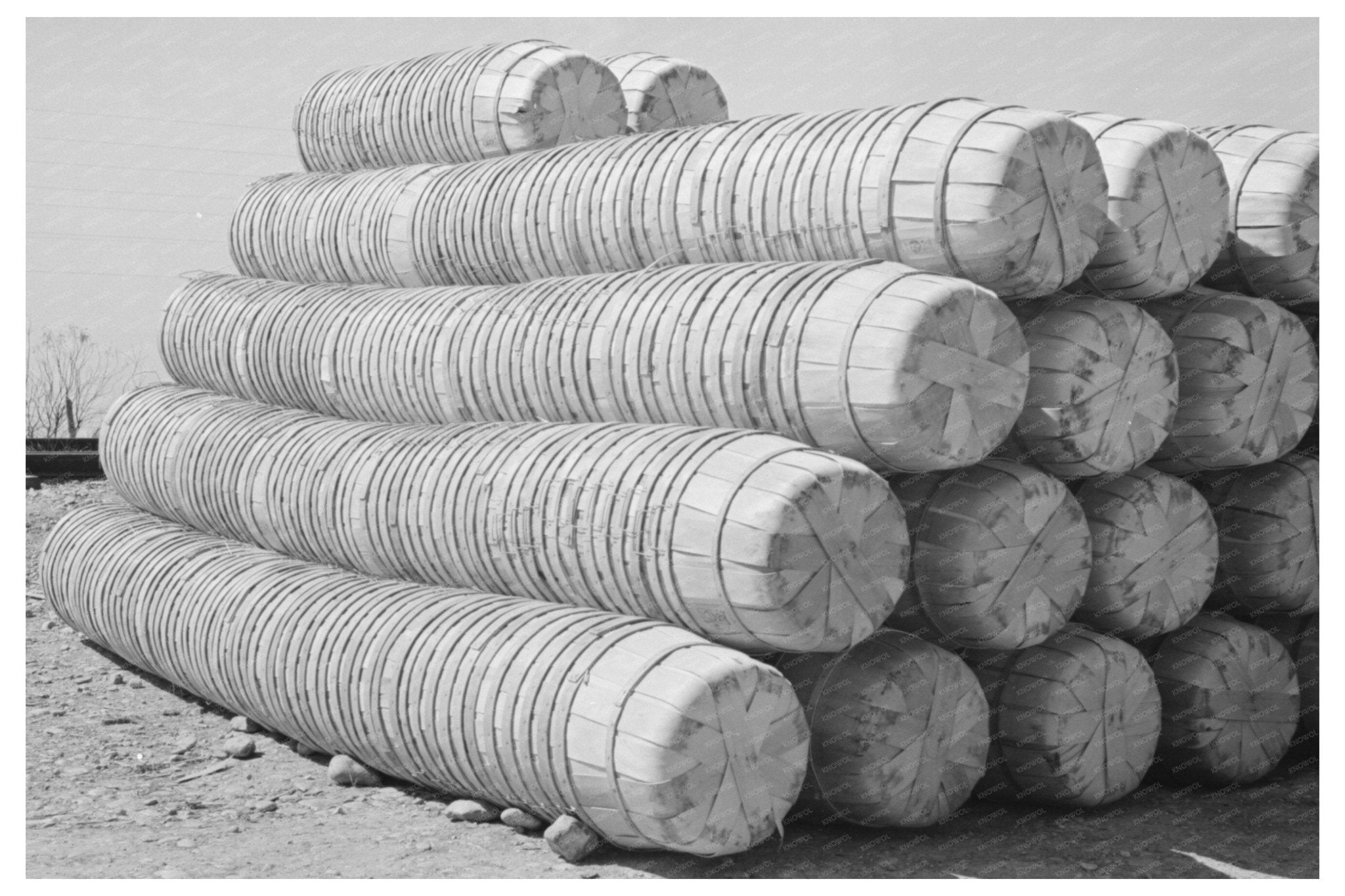 1939 Vintage Spinach Baskets in La Pryor Texas - Available at KNOWOL