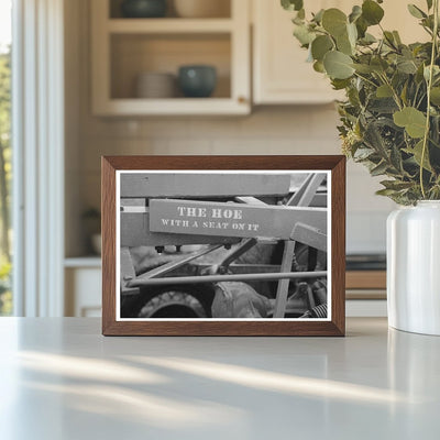 1939 Vintage Stencil on Dixie Cotton Chopper in Louisiana - Available at KNOWOL