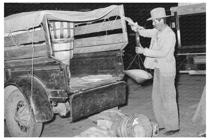 1939 Vintage Vegetable Truck Scales San Antonio Market Scene - Available at KNOWOL