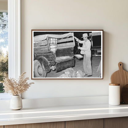 1939 Vintage Vegetable Truck Scales San Antonio Market Scene - Available at KNOWOL