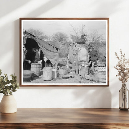 1939 Vintage White Migrant Camp in Mercedes Texas - Available at KNOWOL
