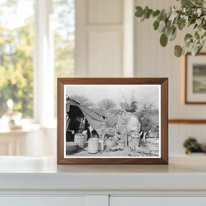1939 Vintage White Migrant Camp in Mercedes Texas - Available at KNOWOL