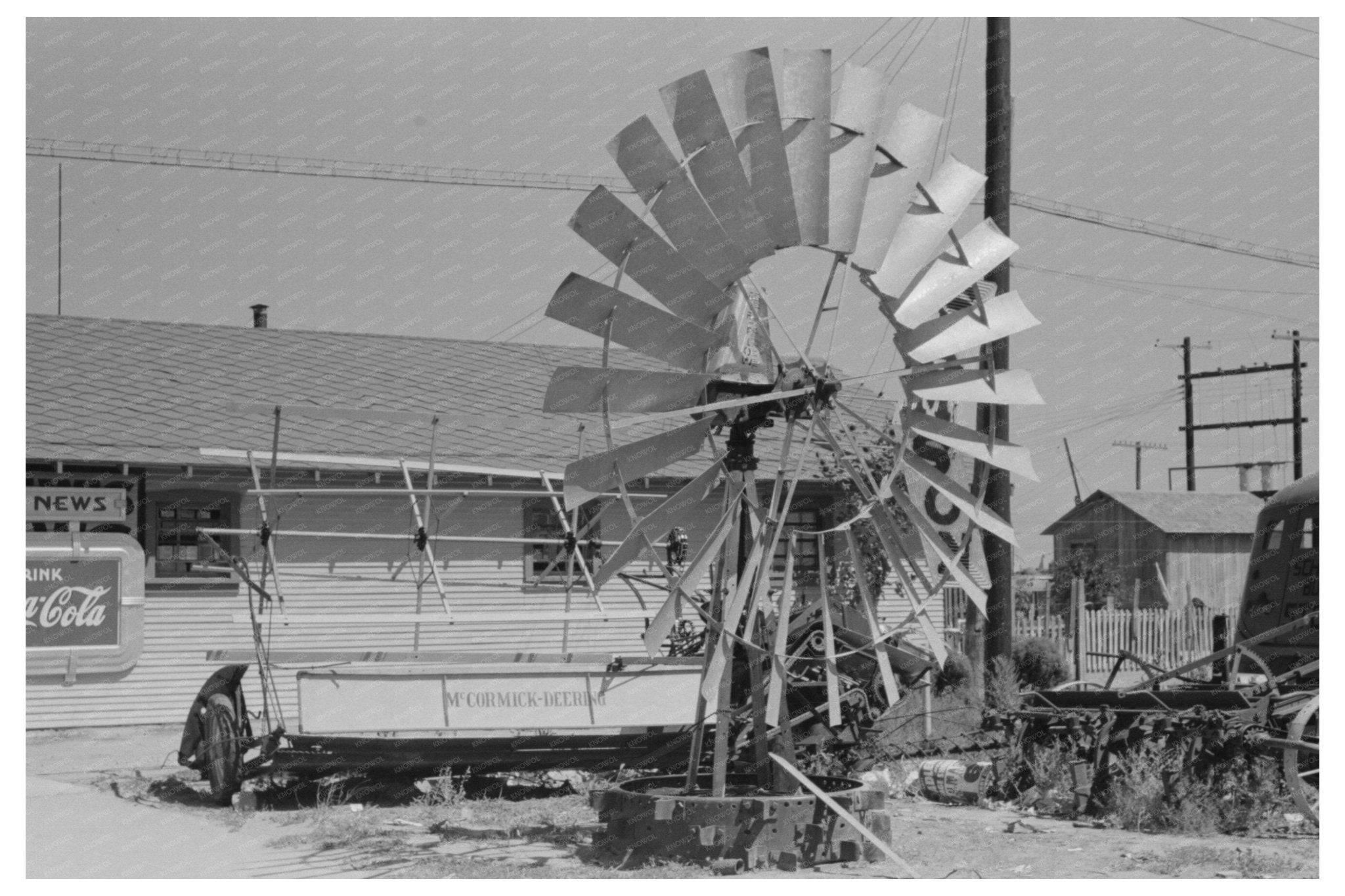 1939 Vintage Windmill Propellers in Dumas Texas - Available at KNOWOL