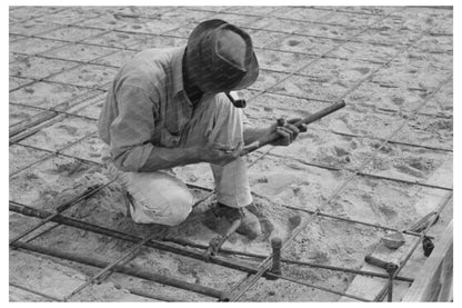 1939 Water Pipe Installation at Sinton Texas Migrant Camp - Available at KNOWOL