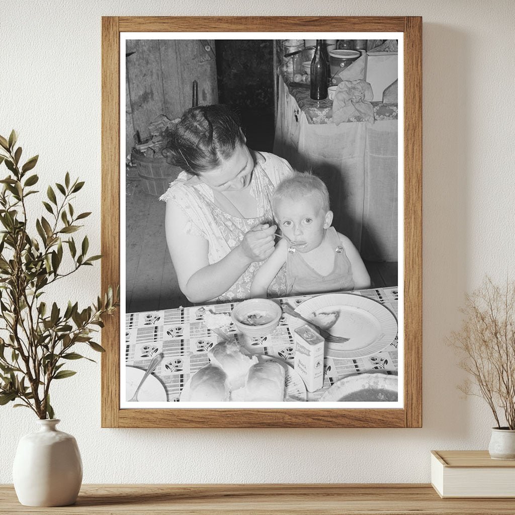 1939 Woman Feeding Baby in Seminole Oklahoma - Available at KNOWOL