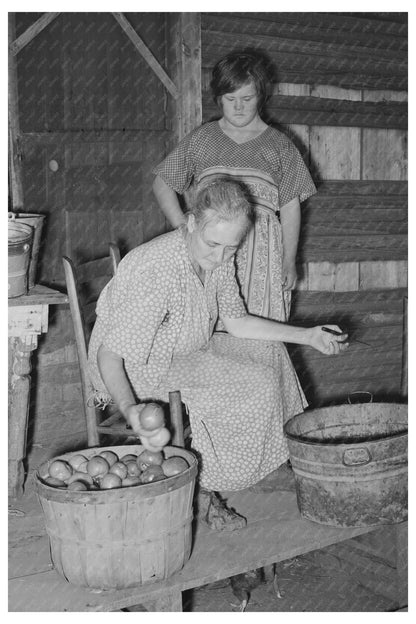 1939 Woman Picking Tomatoes in Muskogee Oklahoma - Available at KNOWOL