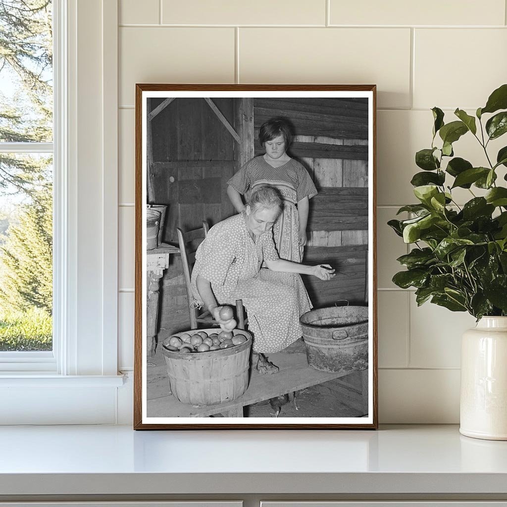 1939 Woman Picking Tomatoes in Muskogee Oklahoma - Available at KNOWOL