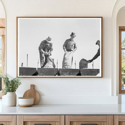 1939 Workers Loading Potato Planter in Kern County California - Available at KNOWOL