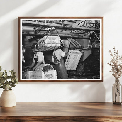 1939 Workers Packing Carrots at Elsa Texas Vegetable Plant - Available at KNOWOL