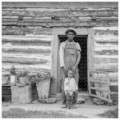 1939 Young Sharecropper with Child North Carolina Farm - Available at KNOWOL