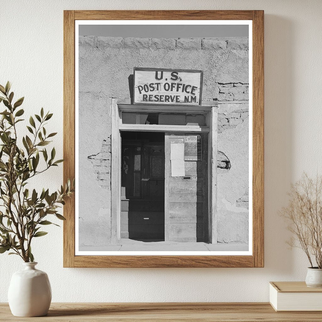 1940 Adobe Post Office Entrance Reserve New Mexico - Available at KNOWOL