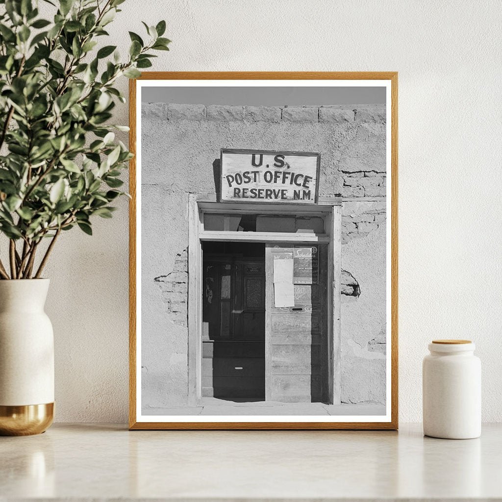 1940 Adobe Post Office Entrance Reserve New Mexico - Available at KNOWOL