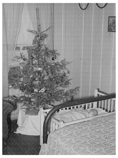 1940 Baby by Christmas Tree in Corpus Christi Texas - Available at KNOWOL