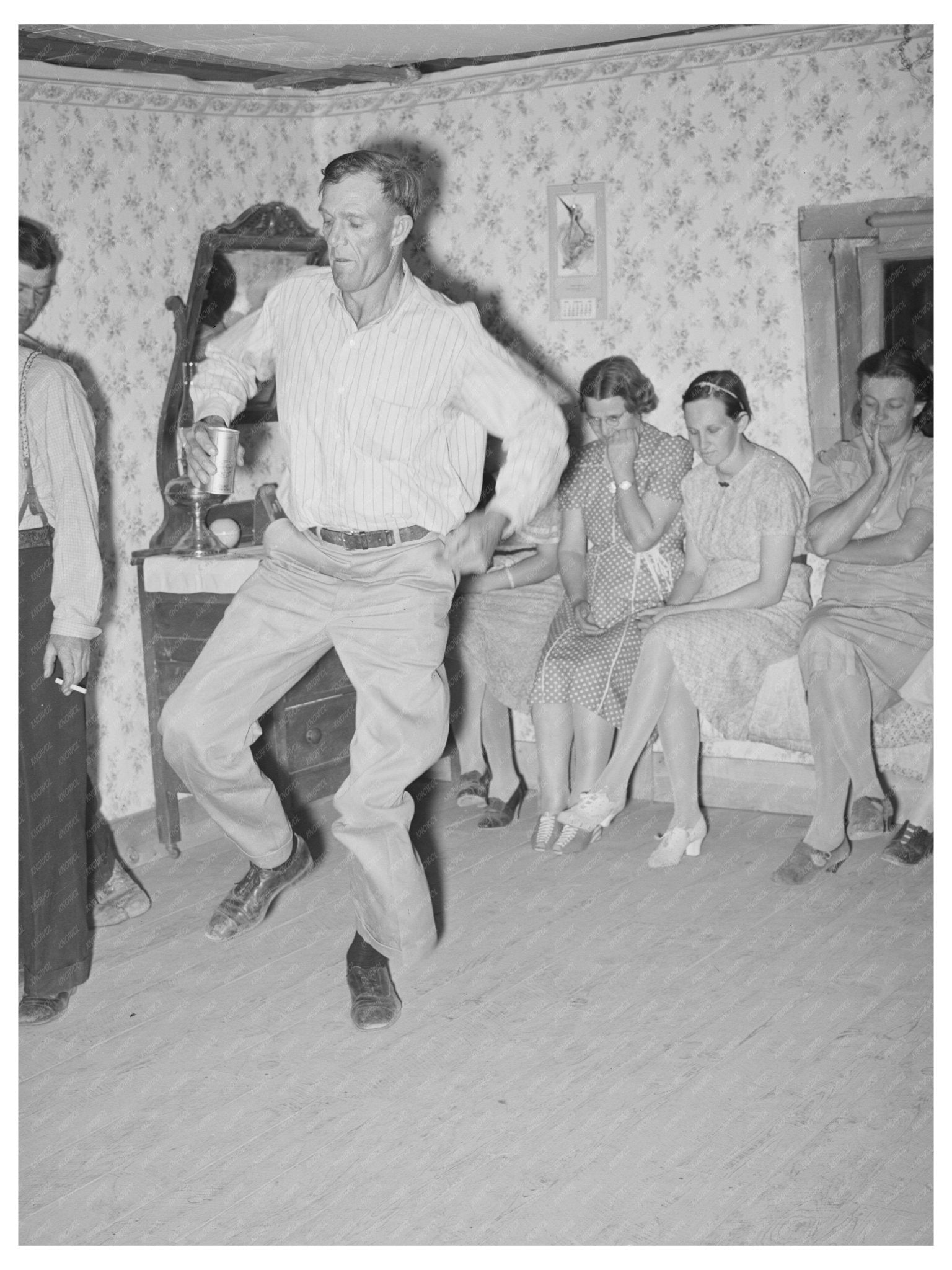 1940 Buckdancing at Square Dance in Pie Town New Mexico - Available at KNOWOL