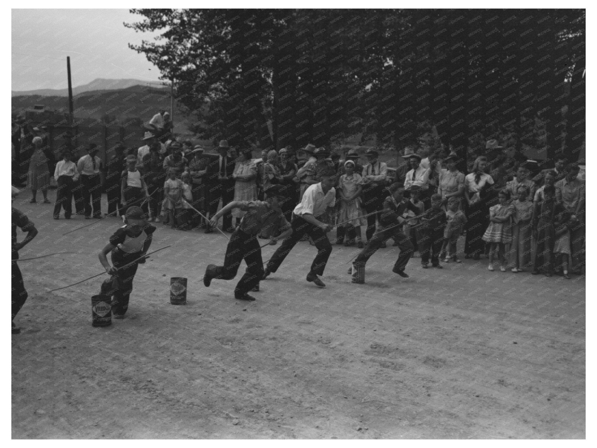 1940 Childrens Potato Race Ridgway Colorado Labor Day Event - Available at KNOWOL