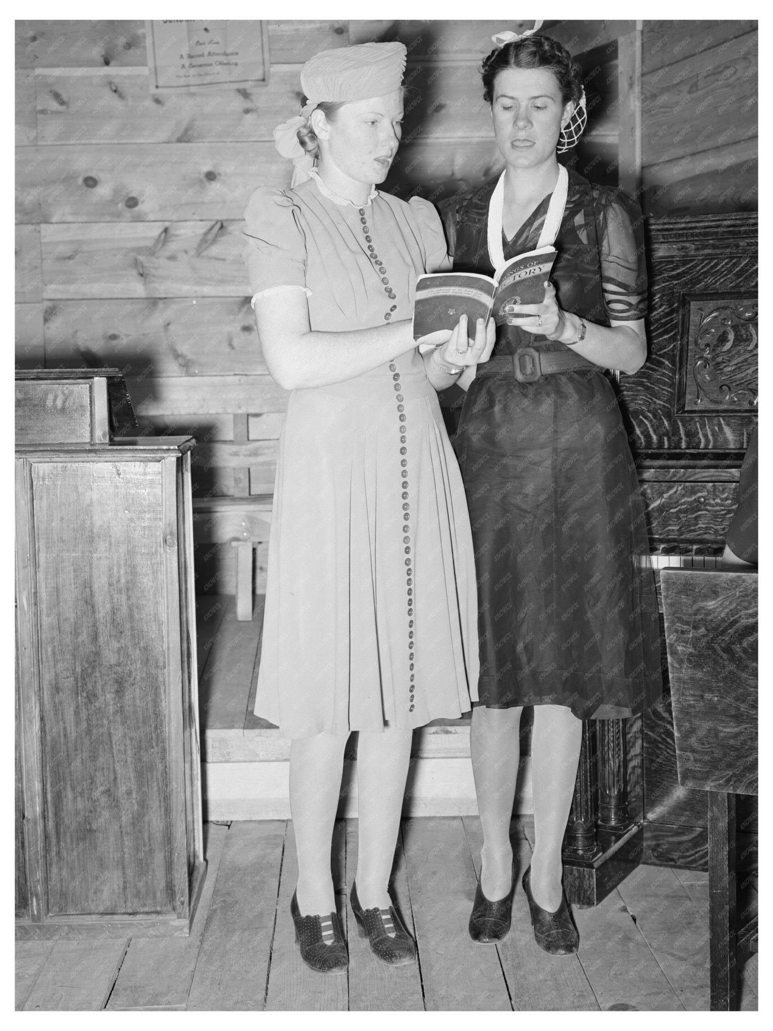 1940 Community Sing Duet in Pie Town New Mexico - Available at KNOWOL