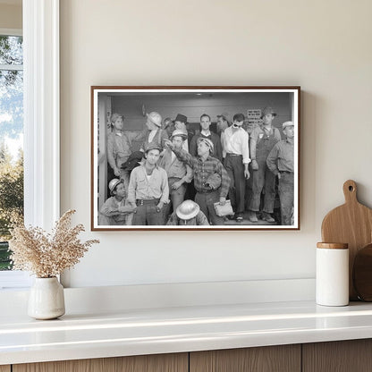 1940 Construction Workers at Shasta Dam Commissary - Available at KNOWOL