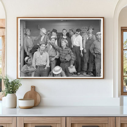 1940 Construction Workers at Shasta Dam Commissary - Available at KNOWOL