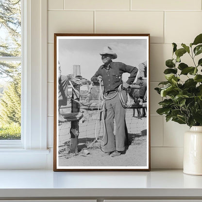 1940 Cowboy Rodeo in Quemado New Mexico Vintage Photo - Available at KNOWOL