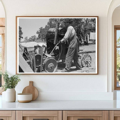 1940 Farmer Drilling Water Well in Pie Town New Mexico - Available at KNOWOL