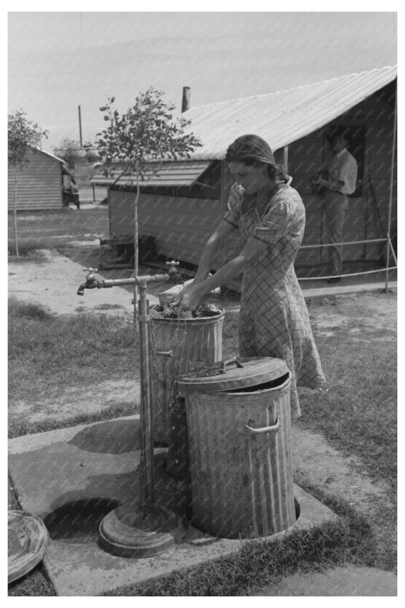 1940 Image of Agua Fria Migratory Labor Camp Facilities - Available at KNOWOL