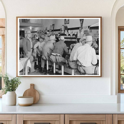 1940 Interior of Junction Texas Cafe in Kimble County - Available at KNOWOL