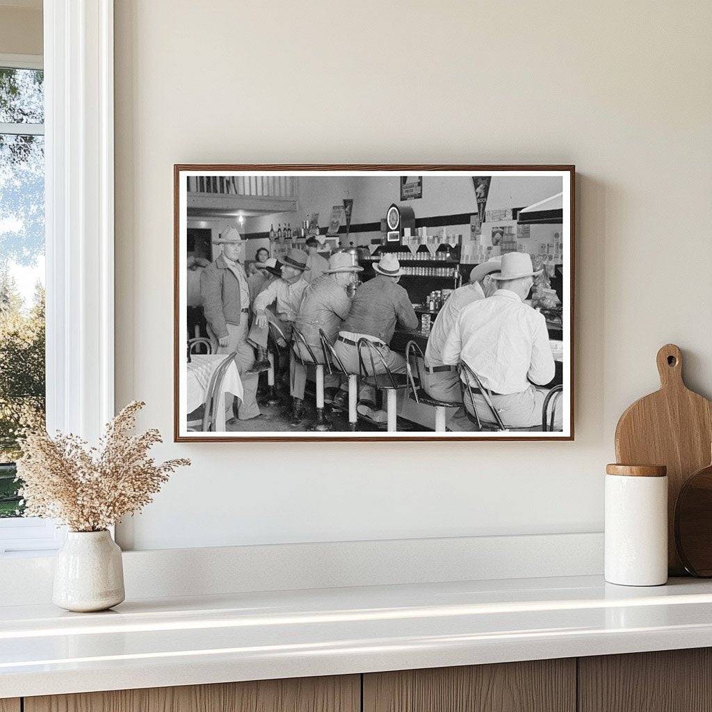 1940 Interior of Junction Texas Cafe in Kimble County - Available at KNOWOL