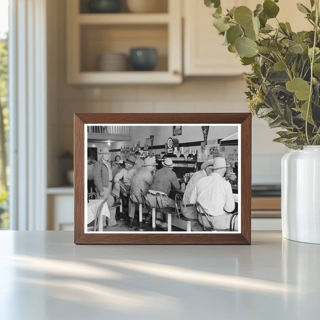 1940 Interior of Junction Texas Cafe in Kimble County - Available at KNOWOL