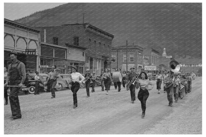 1940 Labor Day Celebration Band and Clowns in Silverton - Available at KNOWOL