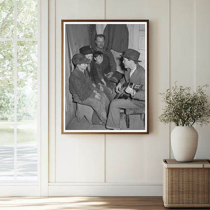 1940 Musicians at Play Party in McIntosh County Oklahoma - Available at KNOWOL