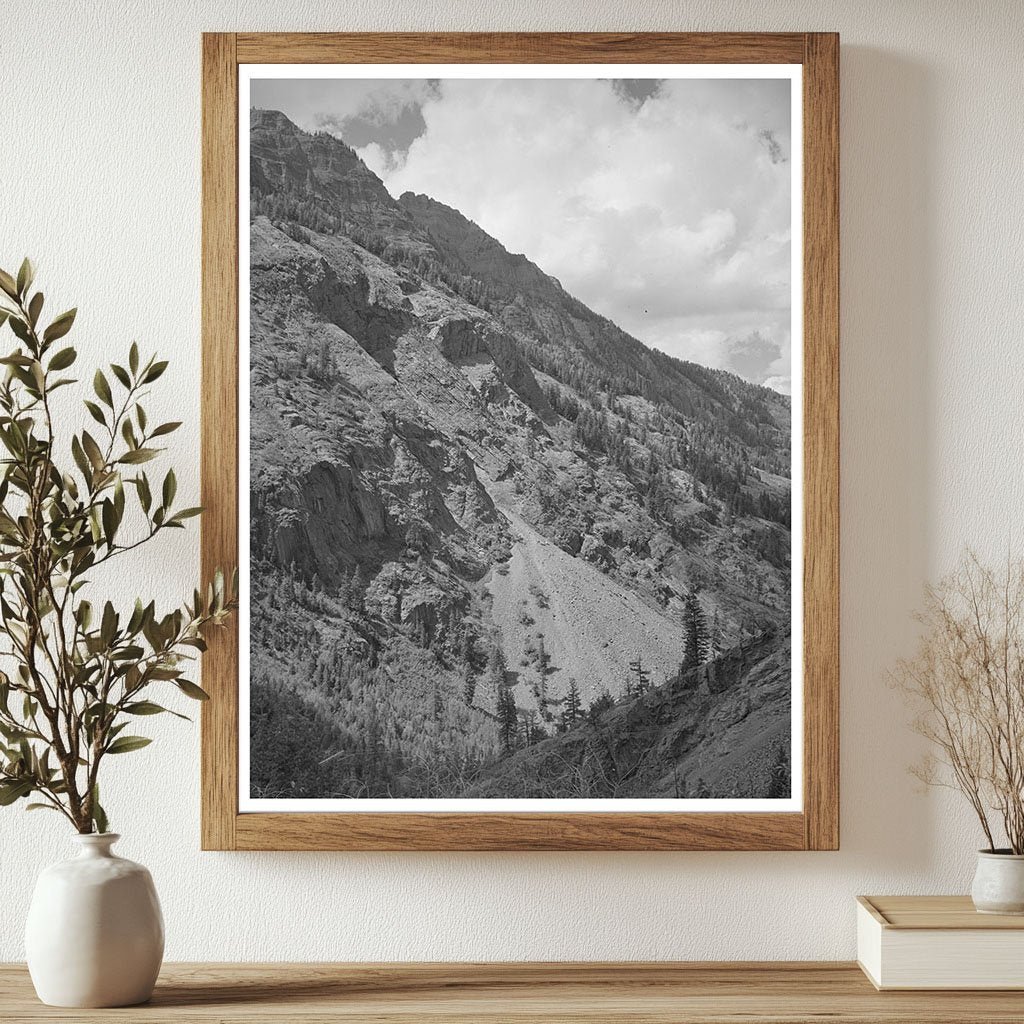 1940 Ouray County Colorado Land and Snow Slide Image - Available at KNOWOL