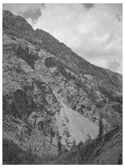 1940 Ouray County Colorado Land and Snow Slide Image - Available at KNOWOL