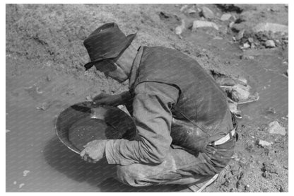 1940 Prospector Gold Panning in Pinos Altos New Mexico - Available at KNOWOL