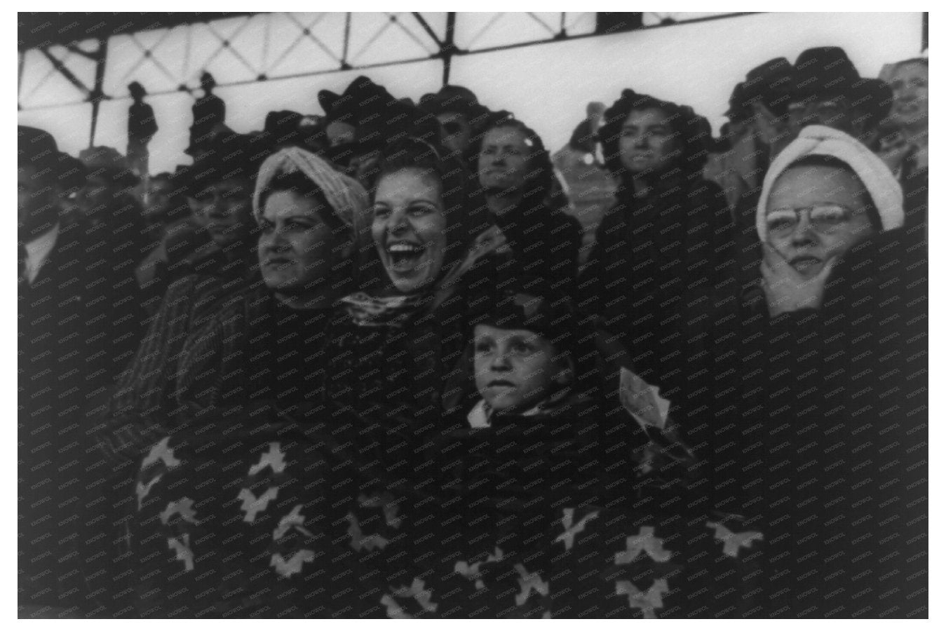 1940 San Angelo Rodeo Spectators at Fat Stock Show - Available at KNOWOL