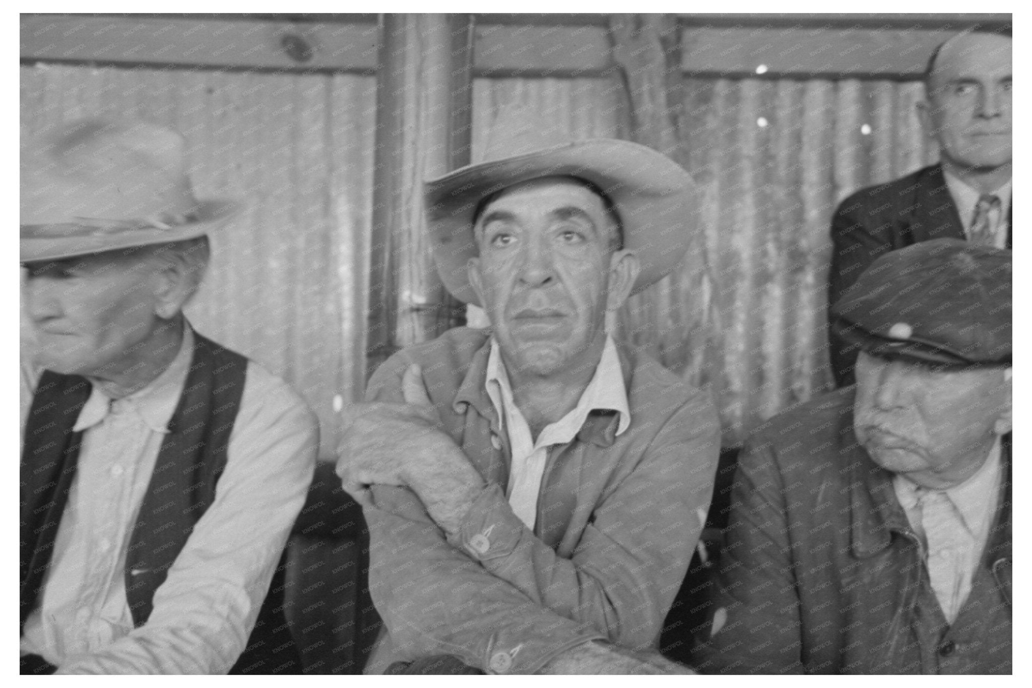 1940 San Angelo Texas Stock Auction Spectators - Available at KNOWOL