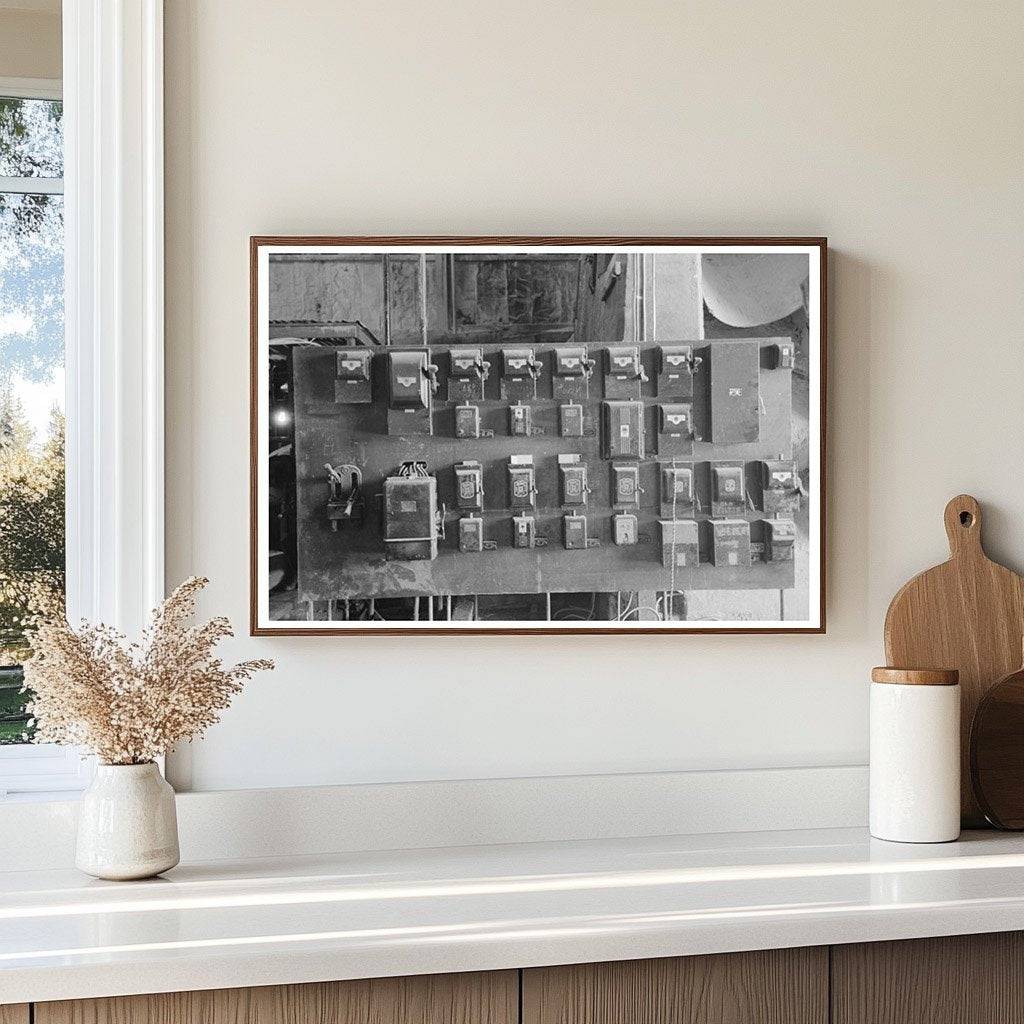 1940 Switchboard at Mogollon Gold Mine New Mexico - Available at KNOWOL